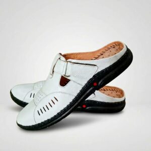 White Leather Sandal